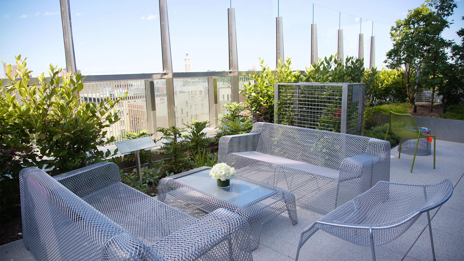 School of Nursing 7th floor terrace