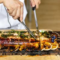 Fish carving station